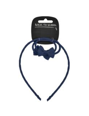 Bow Alice Band - Navy